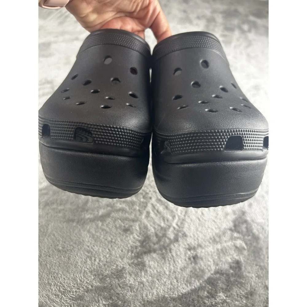 Crocs Siren Clog Black Unisex High Heel Platform Womens 14 Men 12